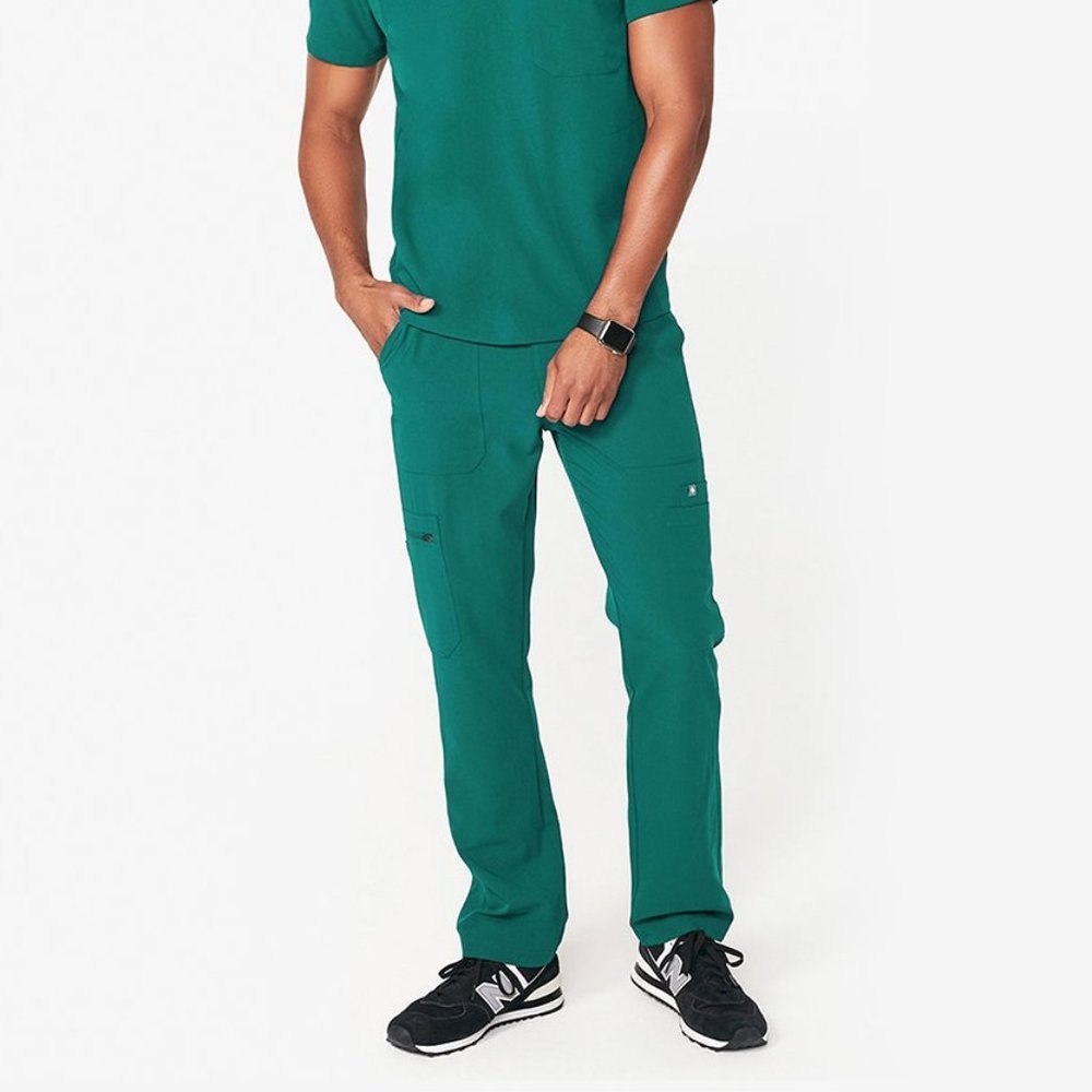 Figs Hunter Green Cairo Cargo Scrub Pants (M)